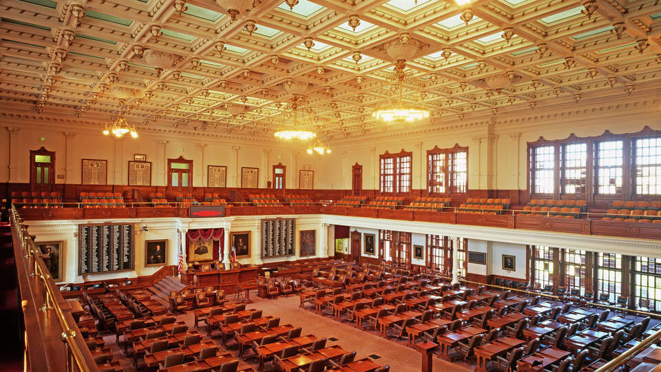 The House of Representatives chamber at the Texas Capitol in Austin, Texas. 