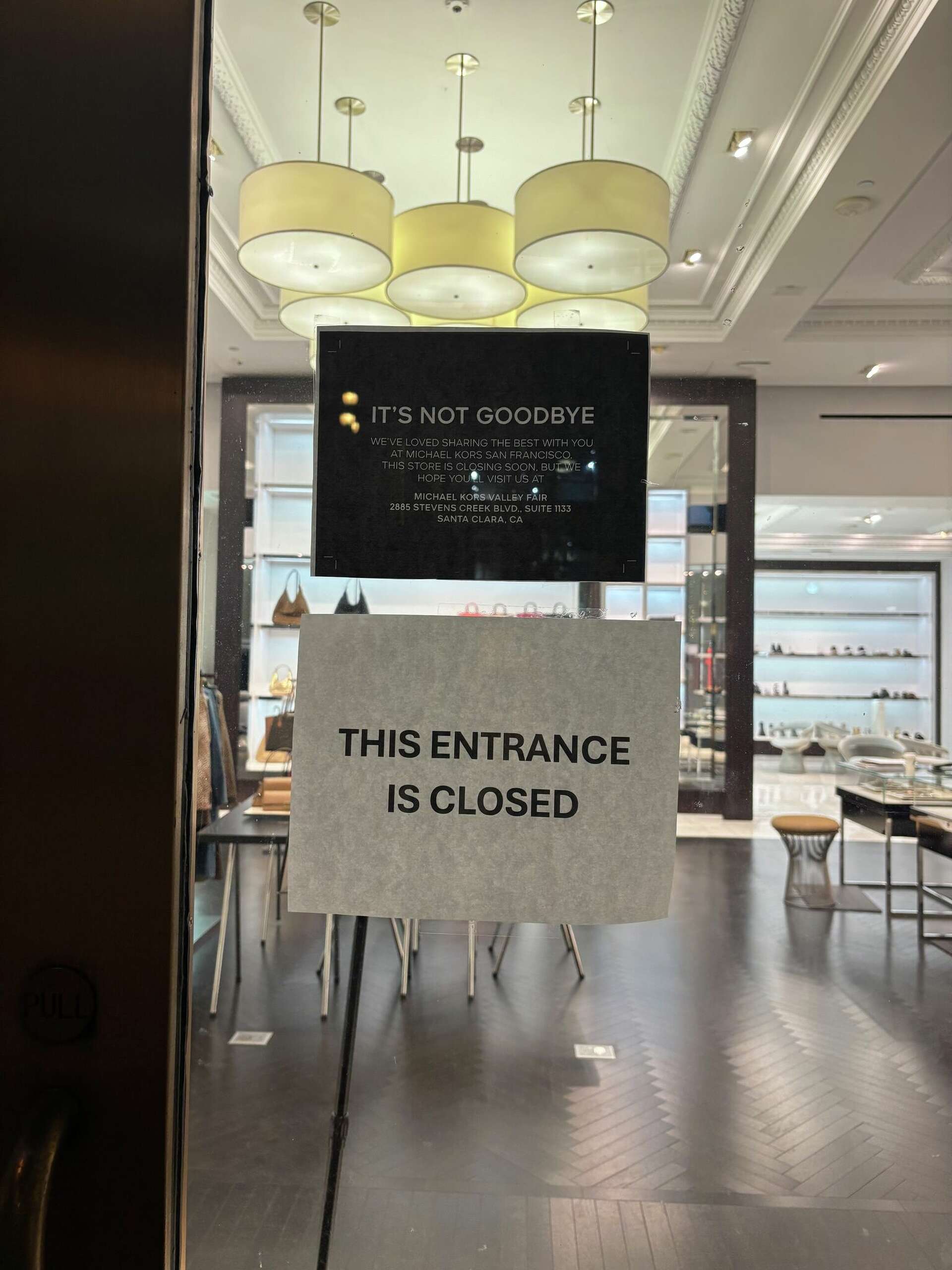 Michael kors stores closing discount