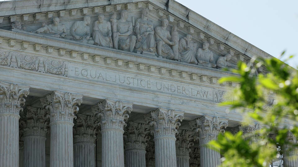 The U.S. Supreme Court Building is seen on April 23, 2024, in Washington, DC. Supreme Court Justices heard oral arguments in two cases including Department of State v. Muñoz and Starbucks Corp. v. McKinney, a dispute over the company’s challenge to the rehiring of seven fired baristas who were organizing a union at their Memphis coffeehouse.