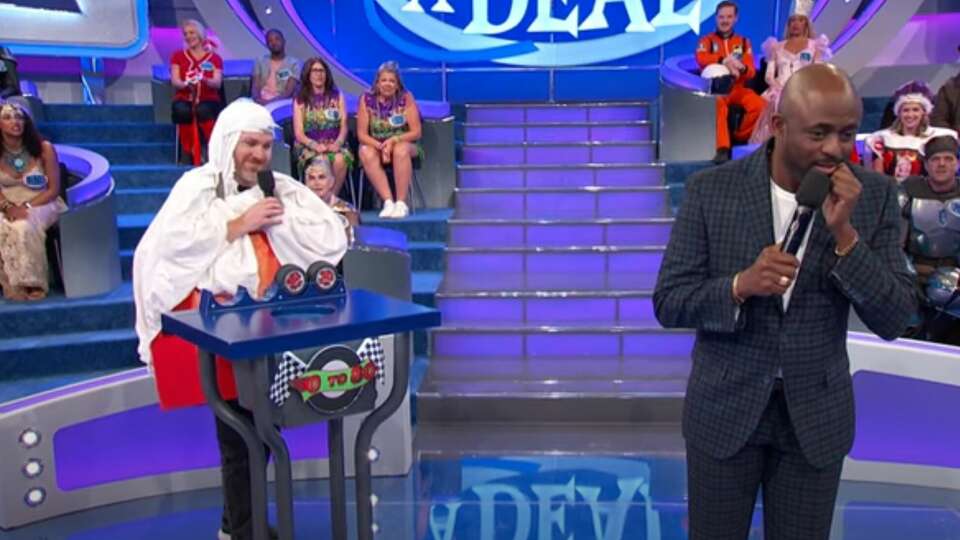 Houstonian Patrick Hercamp (left) has won two cars on 'Let's Make a Deal'