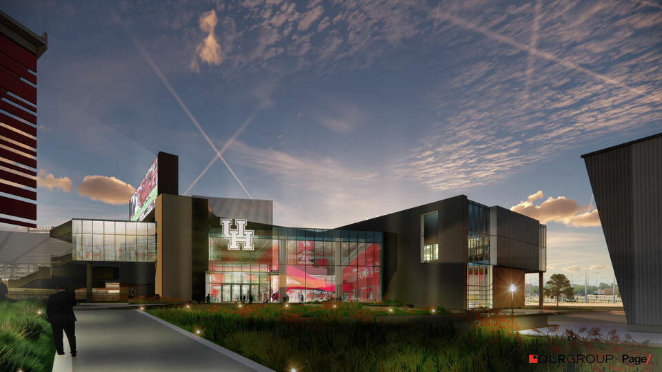 A rendering of UH's new football operations headquarters that will open later this summer.