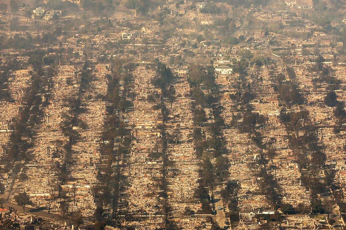 Los Angeles wildfires to shatter disaster records with up to $45 billion in insured losses