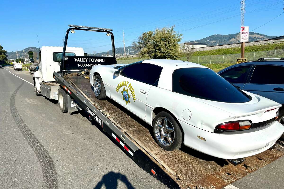 San Rafael police pulled over this fake CHP car on Jan. 15, 2025. 