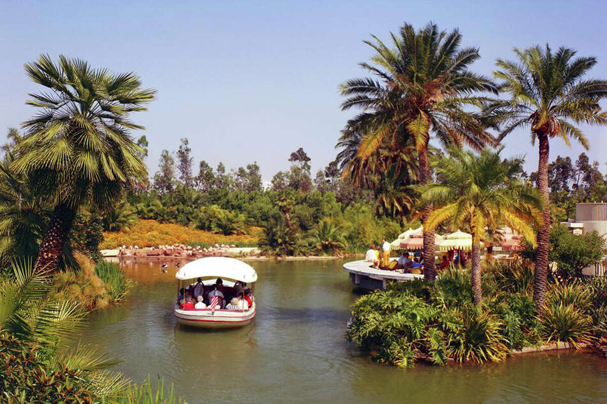 Exterior photograph of Busch Gardens in Van Nuys, California., May 1971.