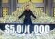 Jimmy Donaldson, better known as the YouTuber, media personality and businessman MrBeast, sits surrounded by the $5 million top prize being offered in the first season of the Amazon Prime competition show "Beast Games."
