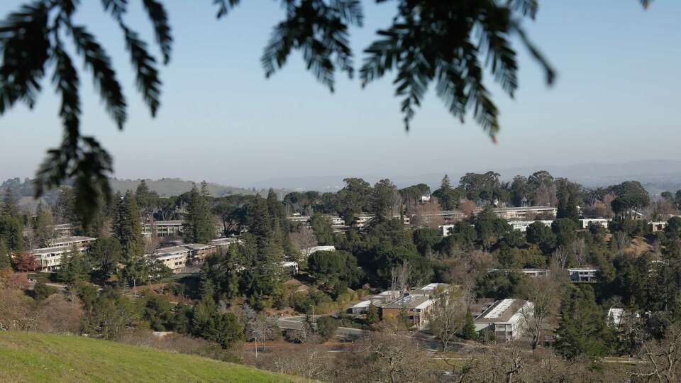 Homes and structures are seen in Rossmoor on Thursday, January 16, 2025 in Rossmoor, Calif. To buy a home in Rossmoor, the Walnut Creek retirement community, most people now have to pay cash due to complications caused by the insurance crisis and the complex nature of the development.