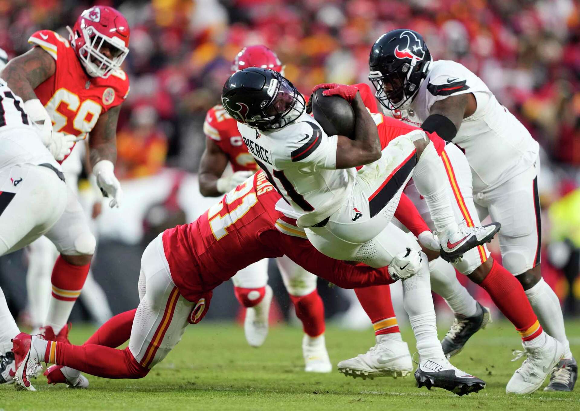 Why did Texans' Kris Boyd push Frank Ross in loss to Chiefs?