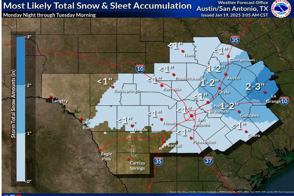Winter storm warning issued for San Antonio, South-Central Texas