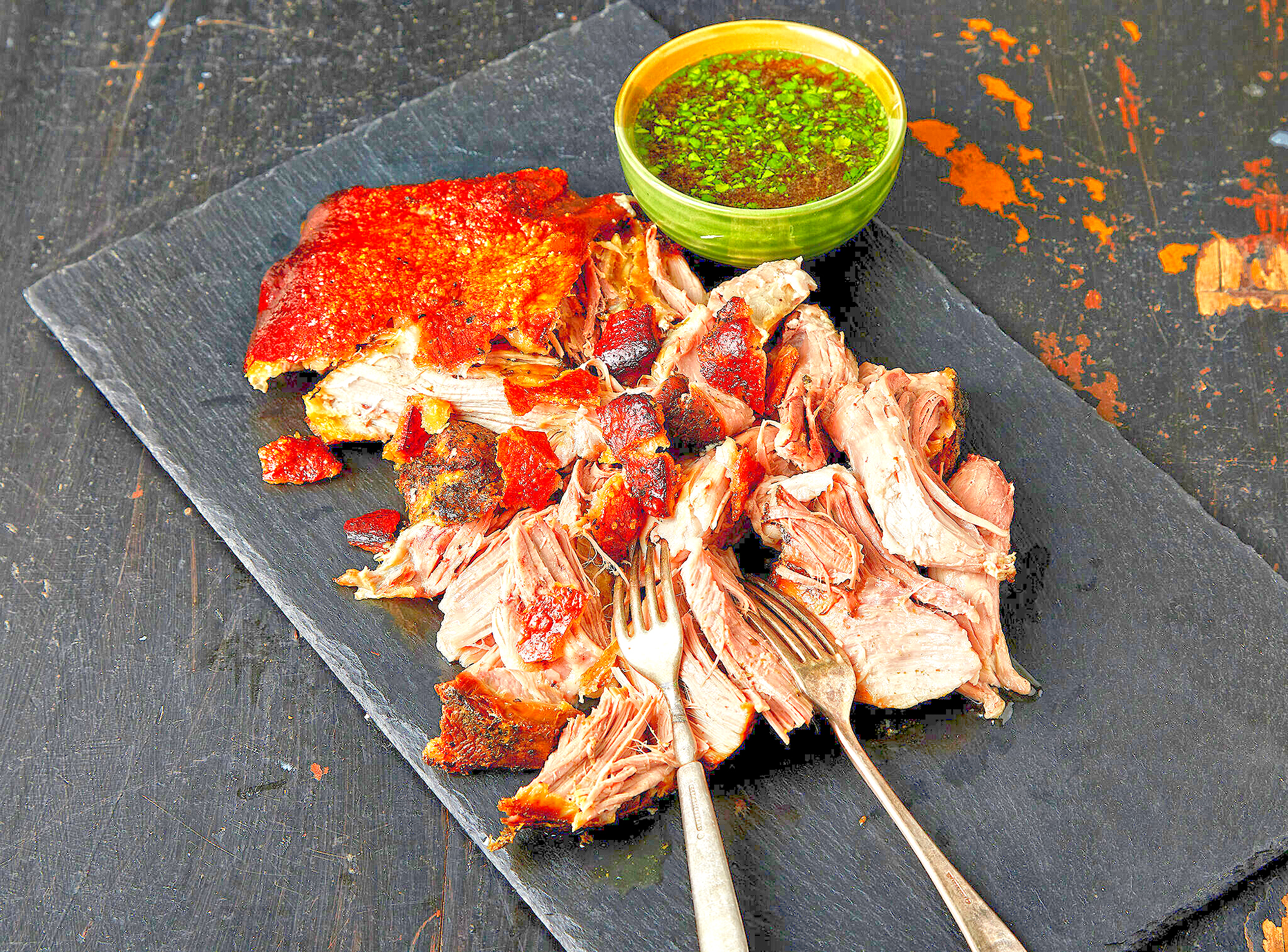 Puerto Rican pork roast boasts tender meat, crisp skin