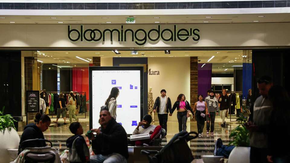 People walk through Bloomingdales in Westfield Mall in San Francisco, Calif., on Tuesday, June 13, 2023. Westfield Mall is giving up its San Francisco mall to lenders.