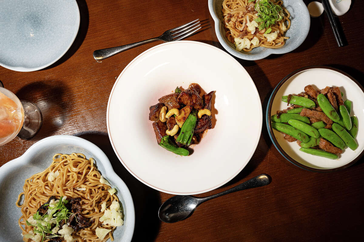 Stir Fried Beef Tenderloin and Scallion Noodles at Empress By Boon in San Francisco Calif., Jan. 16, 2025.