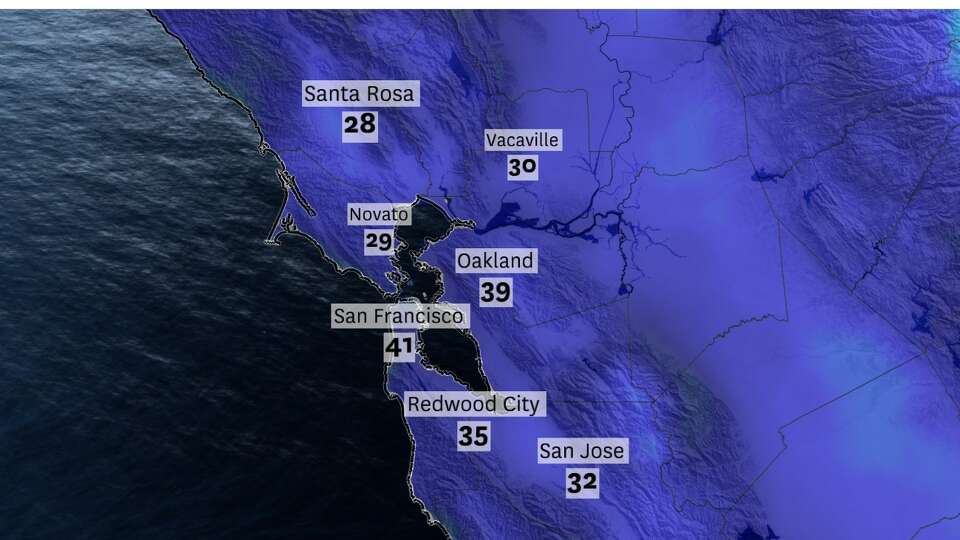 Some of the coldest air of the season will be in place on Wednesday morning. 