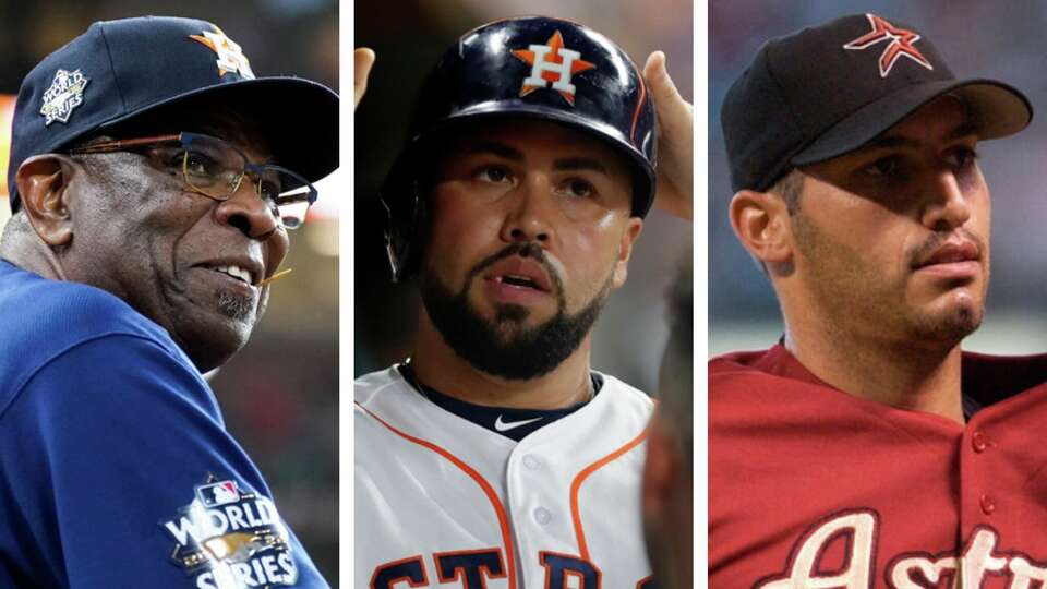 Dusty Baker (left), Carlos Beltran (center) and Andy Pettitte (right) are former Astros with a chance to make the Baseball Hall of Fame in the next few years.