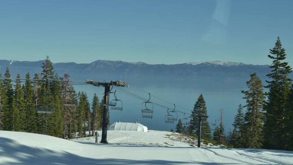 Scenes from Homewood Mountain Resort on Lake Tahoe's West Shore in December 2024. The resort was controversially closed for the winter.