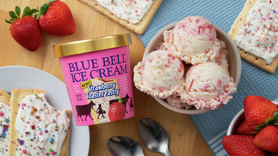 Blue Bell has released a new ice cream flavor called Strawberry Toaster Pastry.