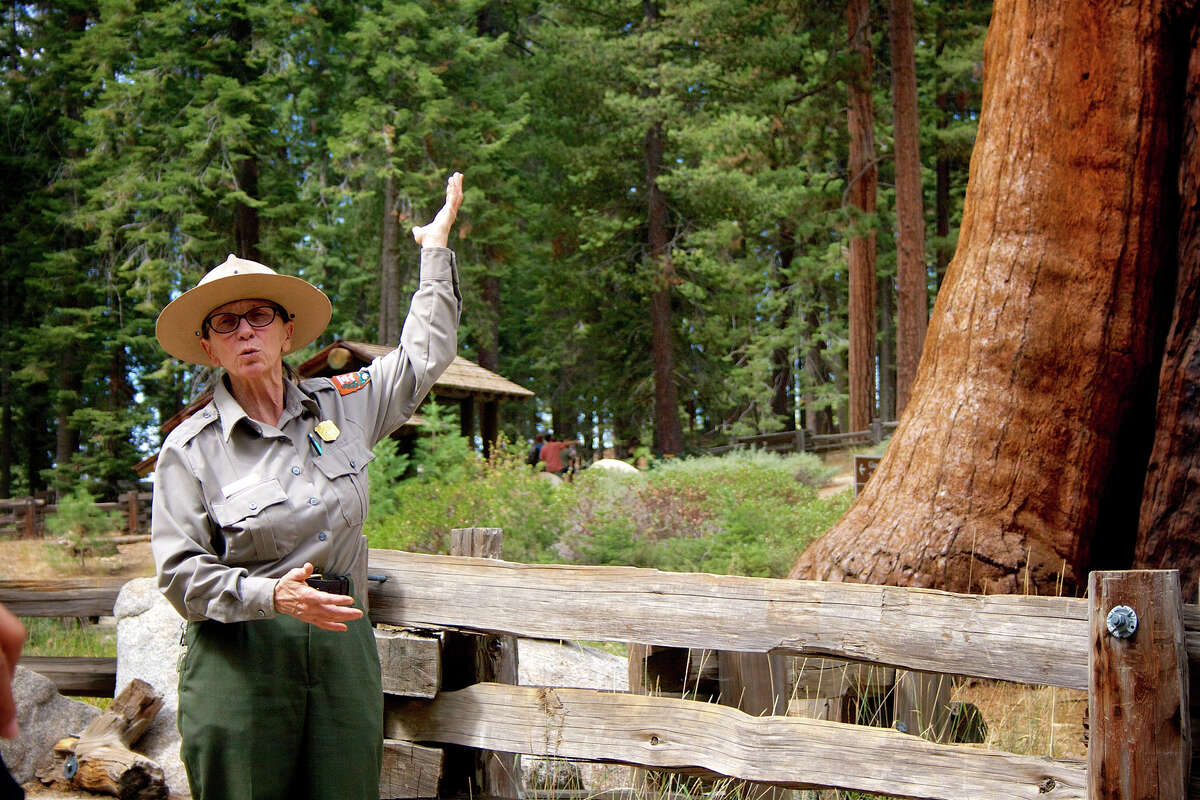 FILE: A park ranger gives a nature talk near the Giant Forest Museum at Sequoia National Park.