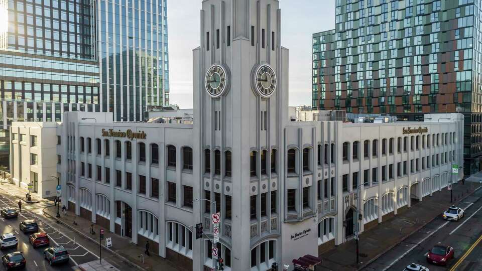 The San Francisco Chronicle building at 5th Street and Mission Street turns 100 years old on November 13th, in San Francisco on Thursday, October 31, 2024.