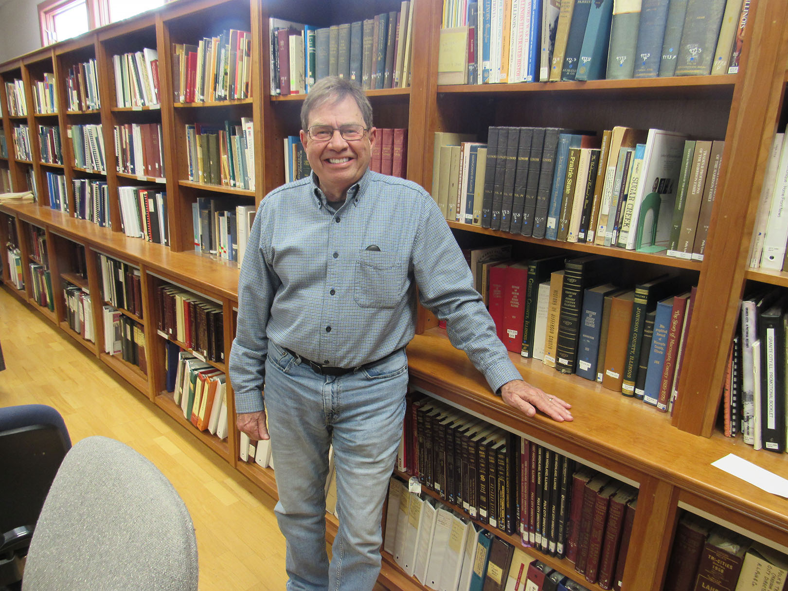 Steve Roth Hansen Steve Hansen works to help Madison County Historical Society