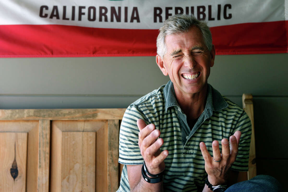 KTVU meteorologist Bill Martin is a regular in the Ocean Beach surf crowd Thursday, April 28, 2011. 