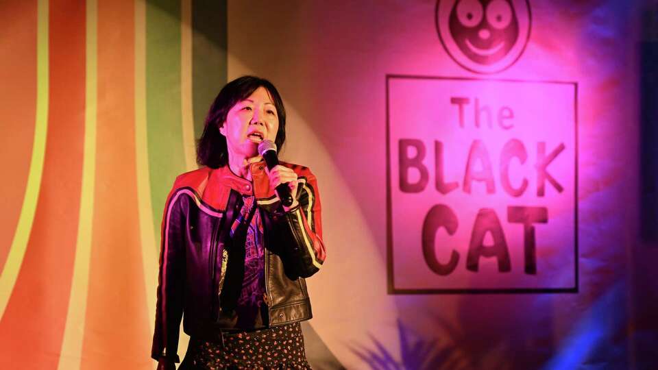 LOS ANGELES, CALIFORNIA - OCTOBER 11: Margaret Cho performs at National Coming Out Day 2024 at The Black Cat on October 11, 2024 in Los Angeles, California.