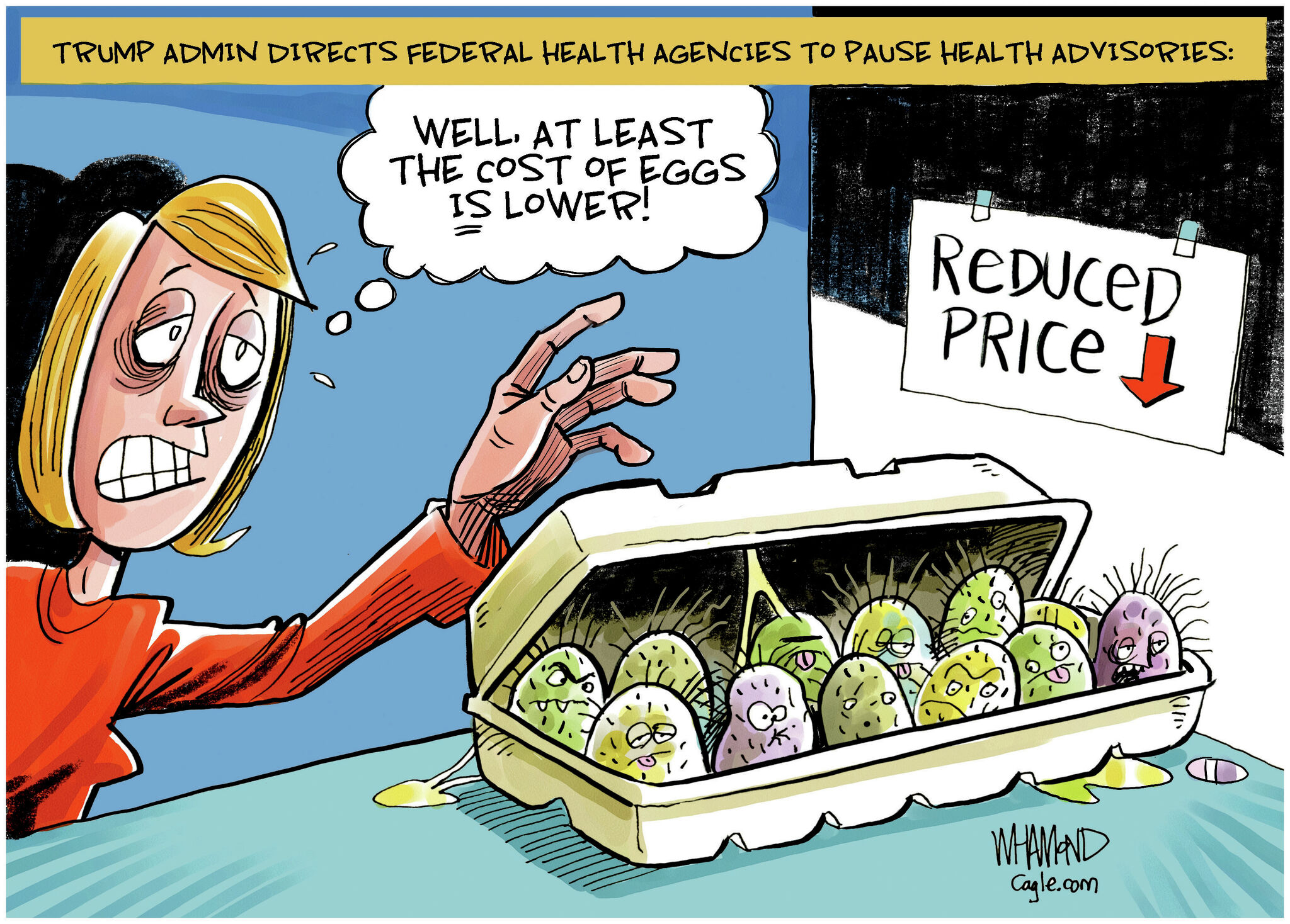 Opinion cartoon: Over queasy