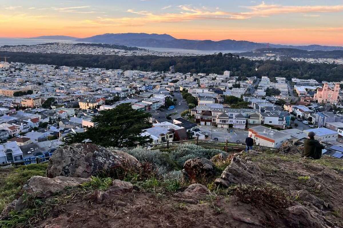 The view from Grandview Park at sunset.