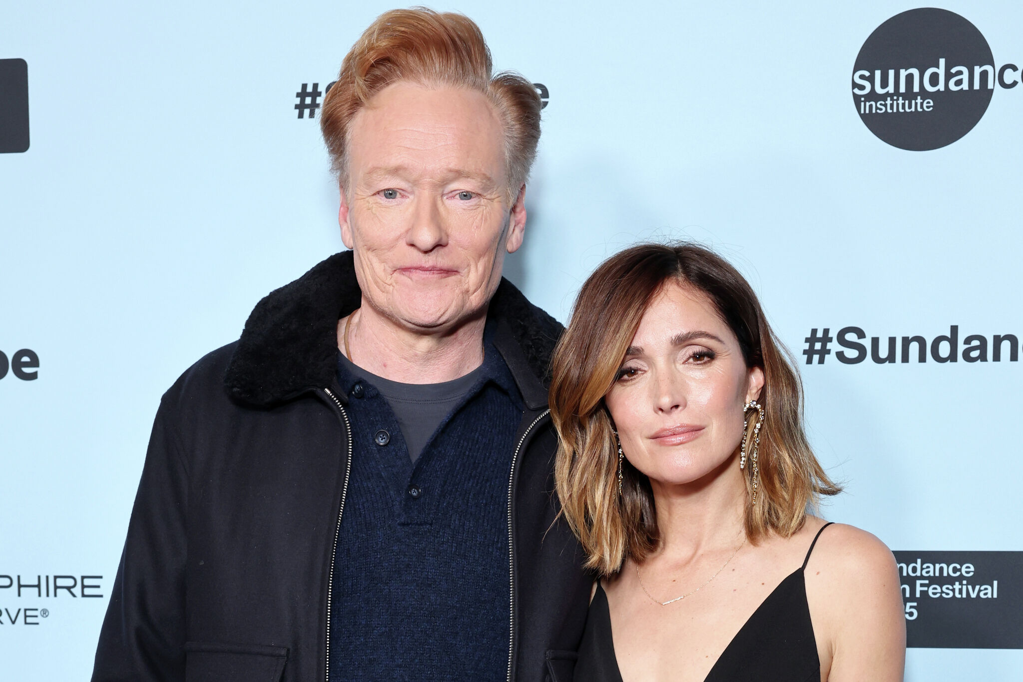 Rose Byrne and Conan O’Brien at Sundance