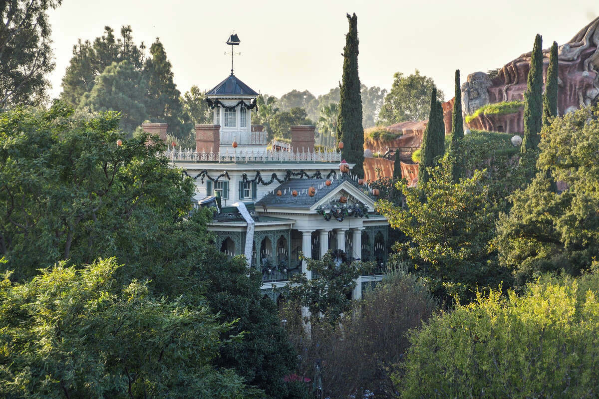 FILE: Disneyland's Haunted Mansion seen from the treehouse in Anaheim, California, on Thursday, Dec 14, 2017. 