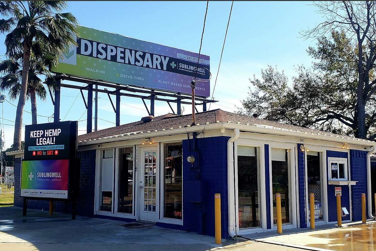 Scott Stubbs, president of Sublingwell Brands, has a sign outside one of his storefronts that reads 'No to SB3.'