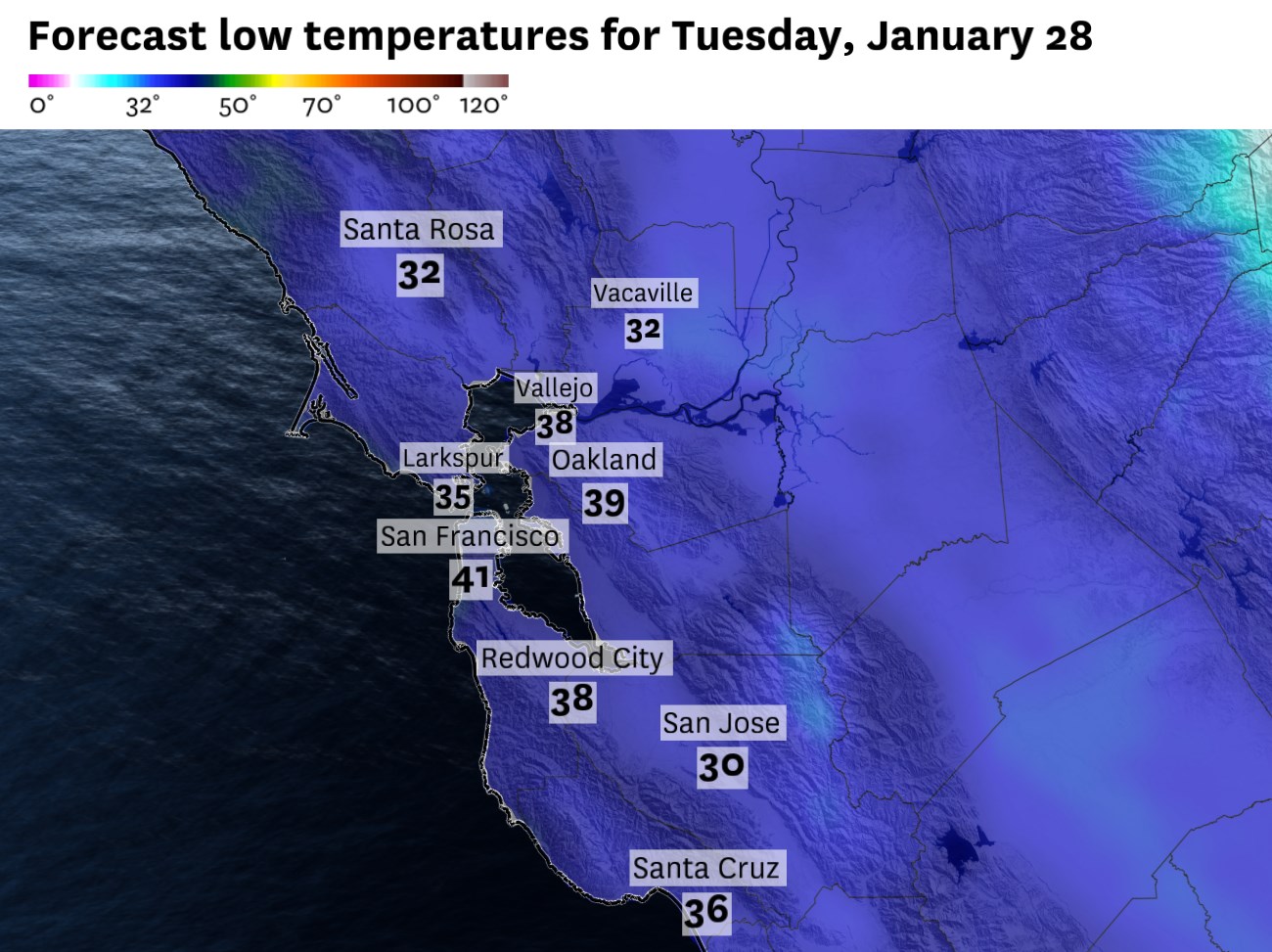 Beautiful Bay Area Braces For Extreme Cold Weather As Temperatures Plunge Scene Illustration Beautiful Bay Area Braces For Extreme Cold Weather As Temperatures Plunge Scene Illustration