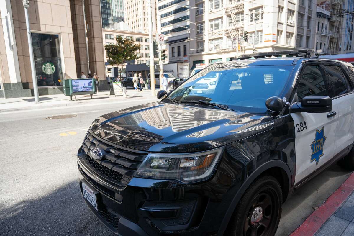 FILE: A view of a San Francisco Police Department patrol car on August 20, 2024. 