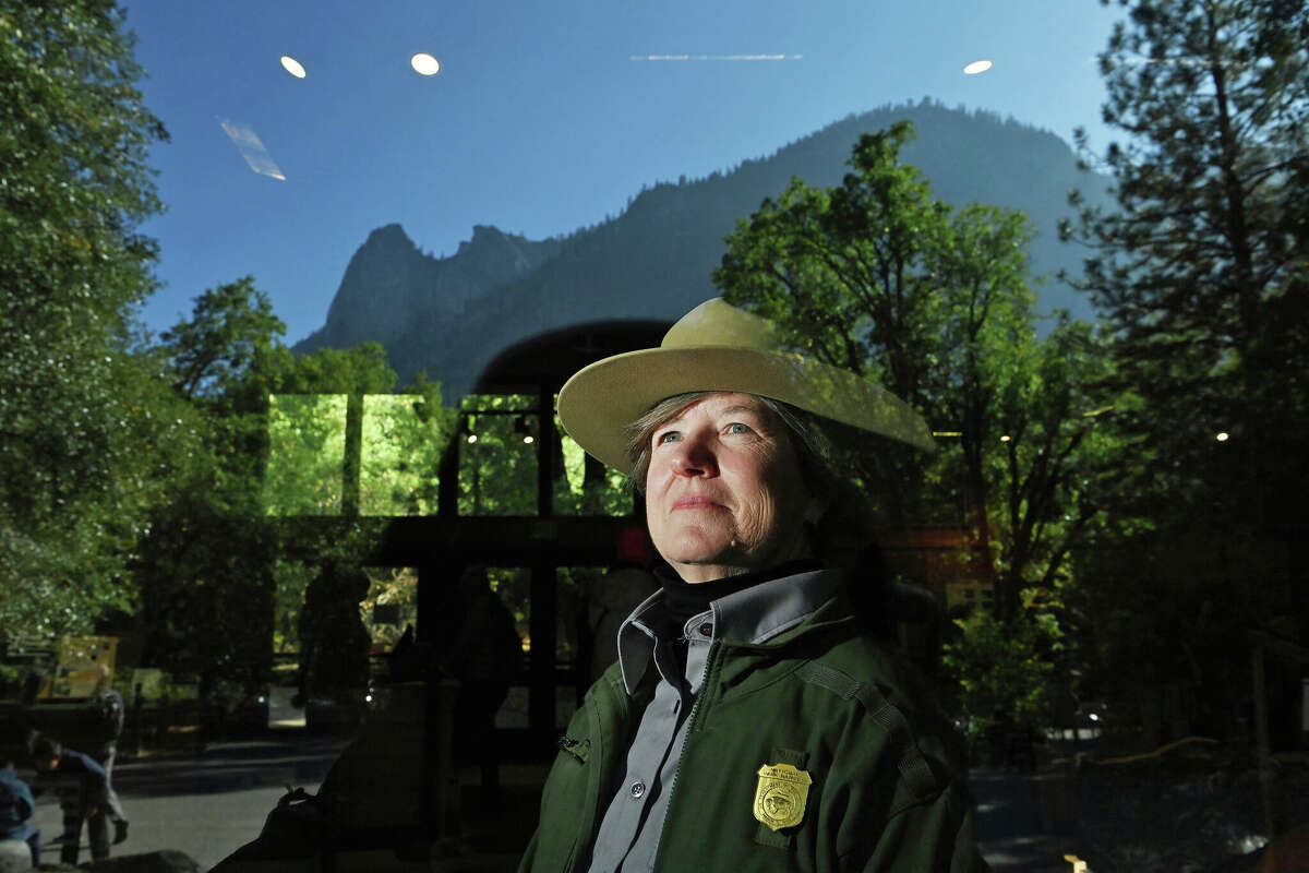 Yosemite National Park superintendent Cicely Muldoon poses for a portrait at Yosemite National Park on Tuesday October 25, 2022 in Yosemite National Park in California