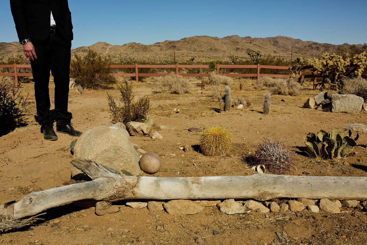 A view of Joshua Tree Memorial Park, in Joshua Tree, Calif. on Nov. 20, 2024. The memorial park is one of the few places in Southern California to offer natural burial services.