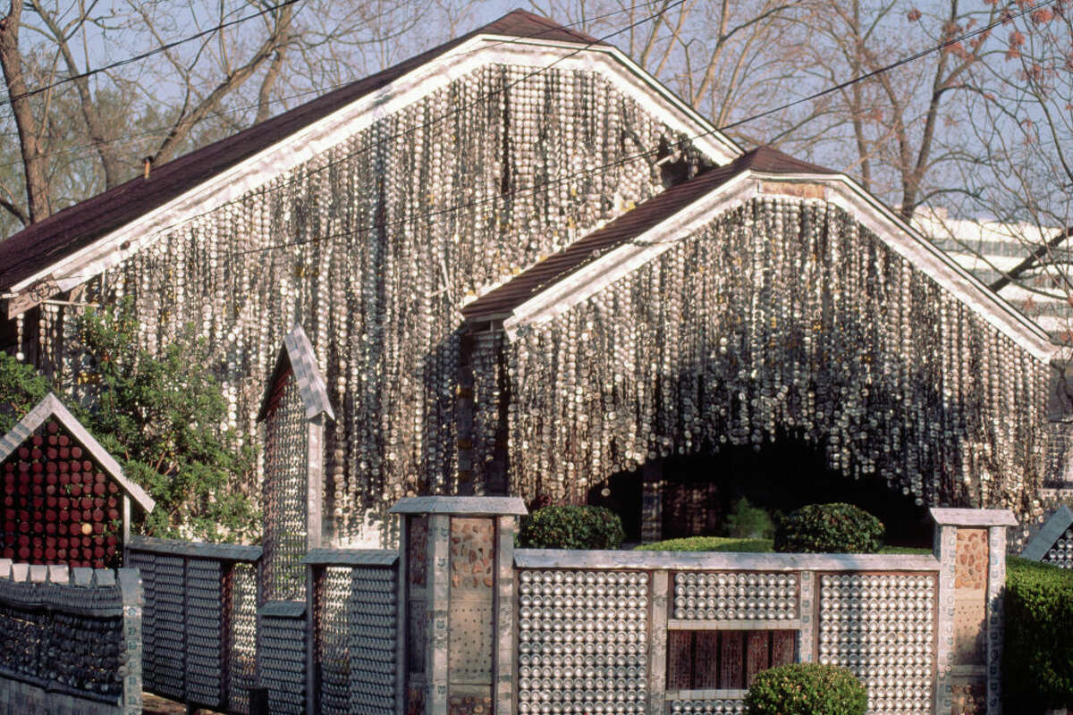 Houston's 'Beer Can House' located in the Rice Military neighborhood. 