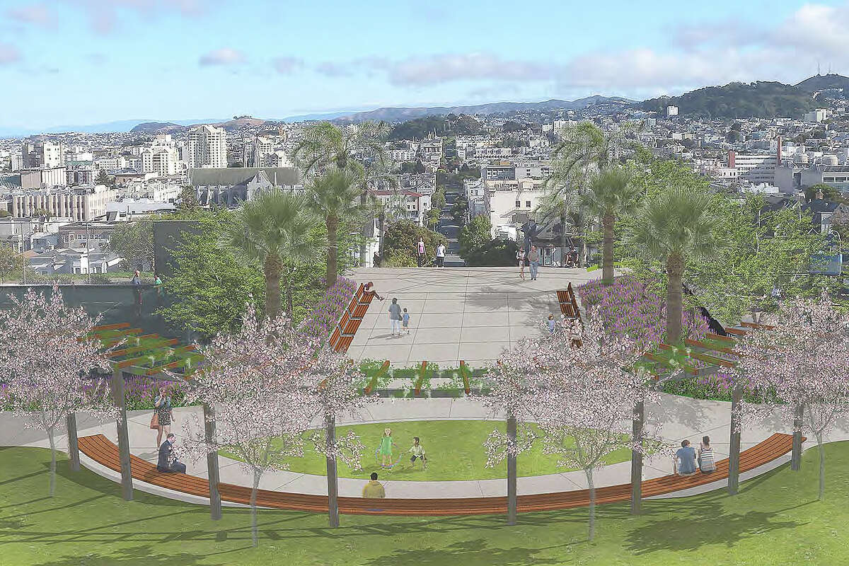 Alta Plaza Park master plan renderings by Miller Company Landscape Architects from April 2016.