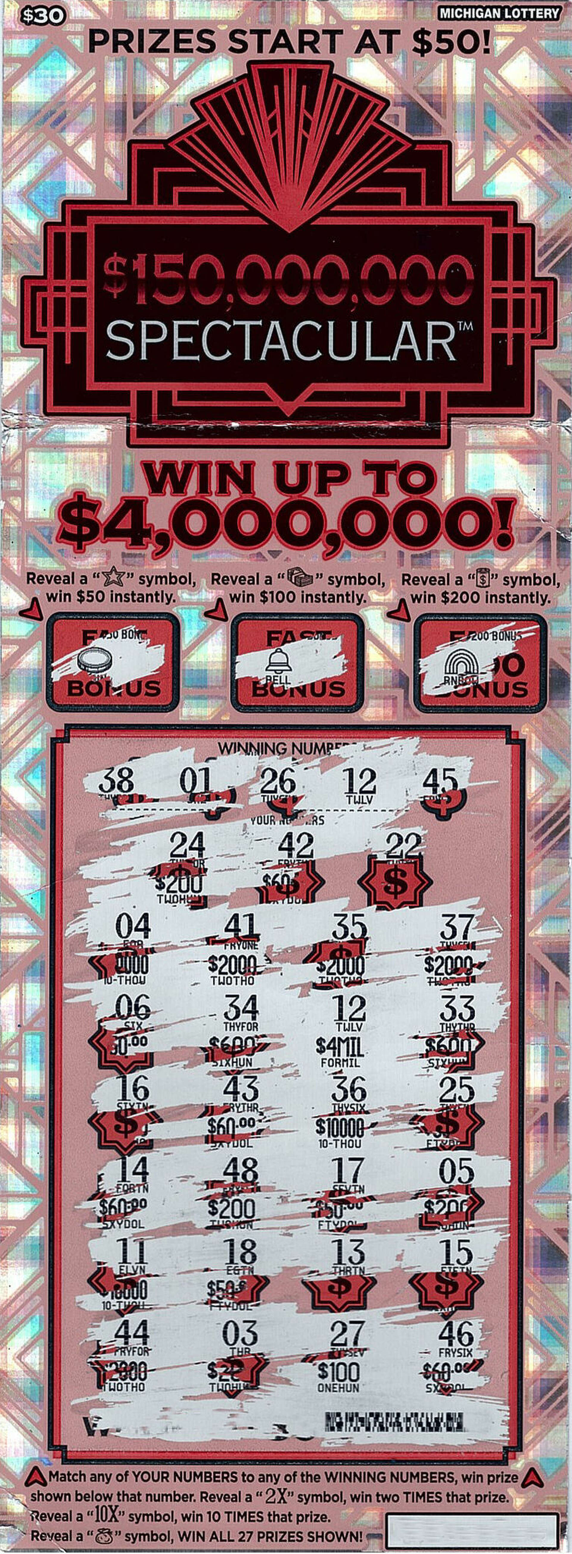 Michigander strikes gold with $4 million scratch off