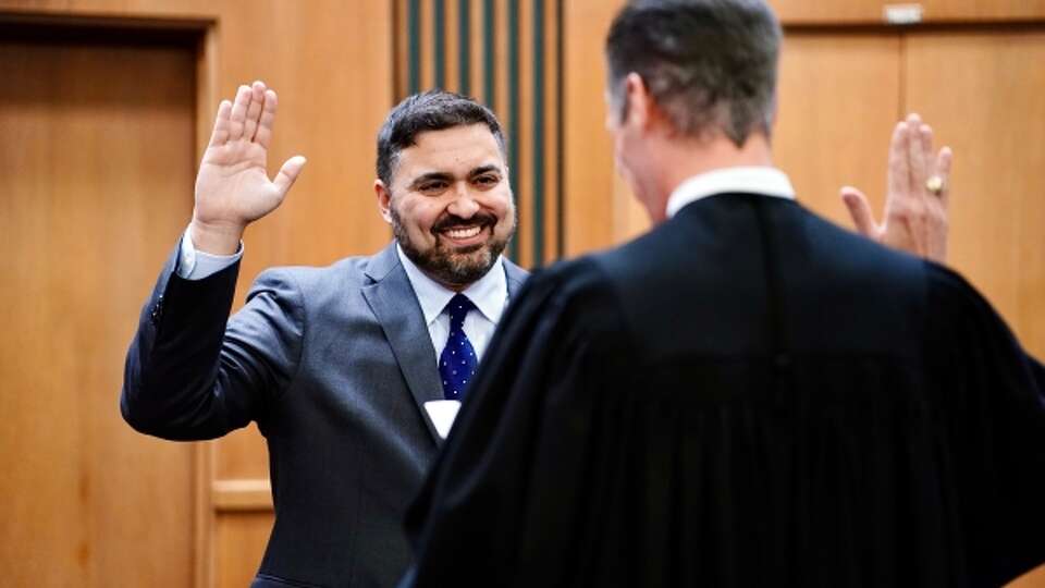 Nicholas J. Ganjei was sworn in as the interim U.S. Attorney for the Southern District of Texas on Wednesday, Jan. 29, 2025