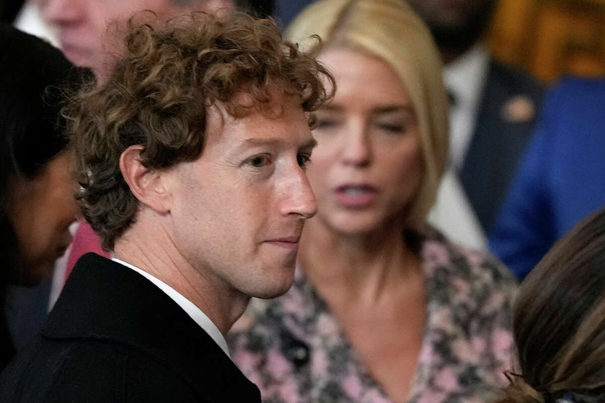 Facebook CEO Mark Zuckerberg attends inauguration of Donald Trump as the 47th US President in the US Capitol Rotunda in Washington, DC, on January 20, 2025. (Photo by Julia Demaree Nikhinson / POOL / AFP) (Photo by JULIA DEMAREE NIKHINSON/POOL/AFP via Getty Images)