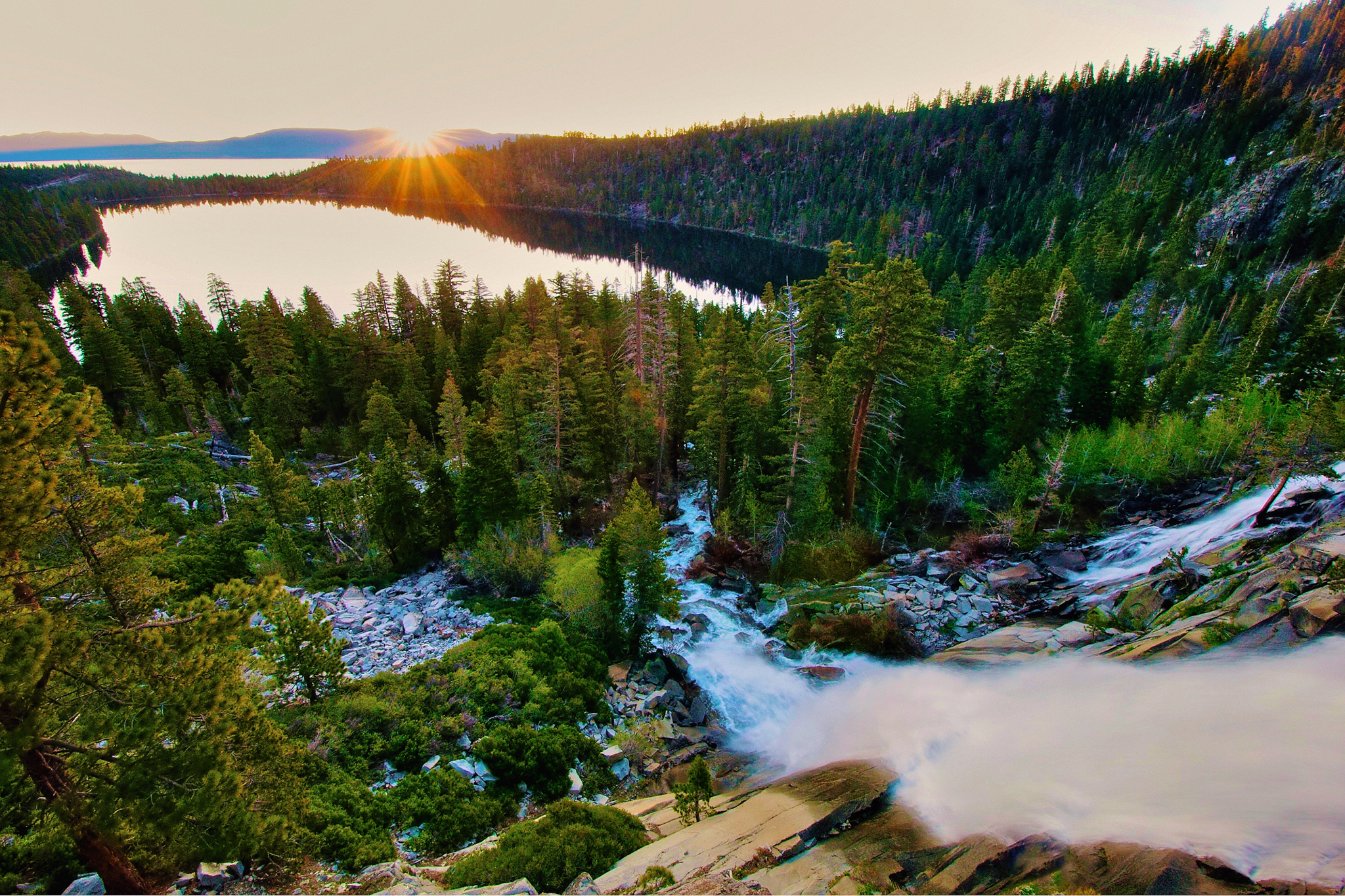 A dog slipped off the edge of a 200-foot waterfall in Lake Tahoe