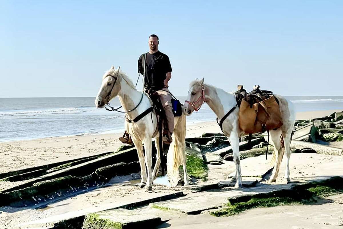 Sean Herren made it to the High Island on the Bolivar Peninsula on Jan. 13. 