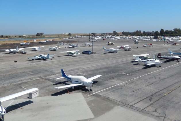 Plane skids off runway at Palo Alto Airport, leaking fuel into a nature preserve