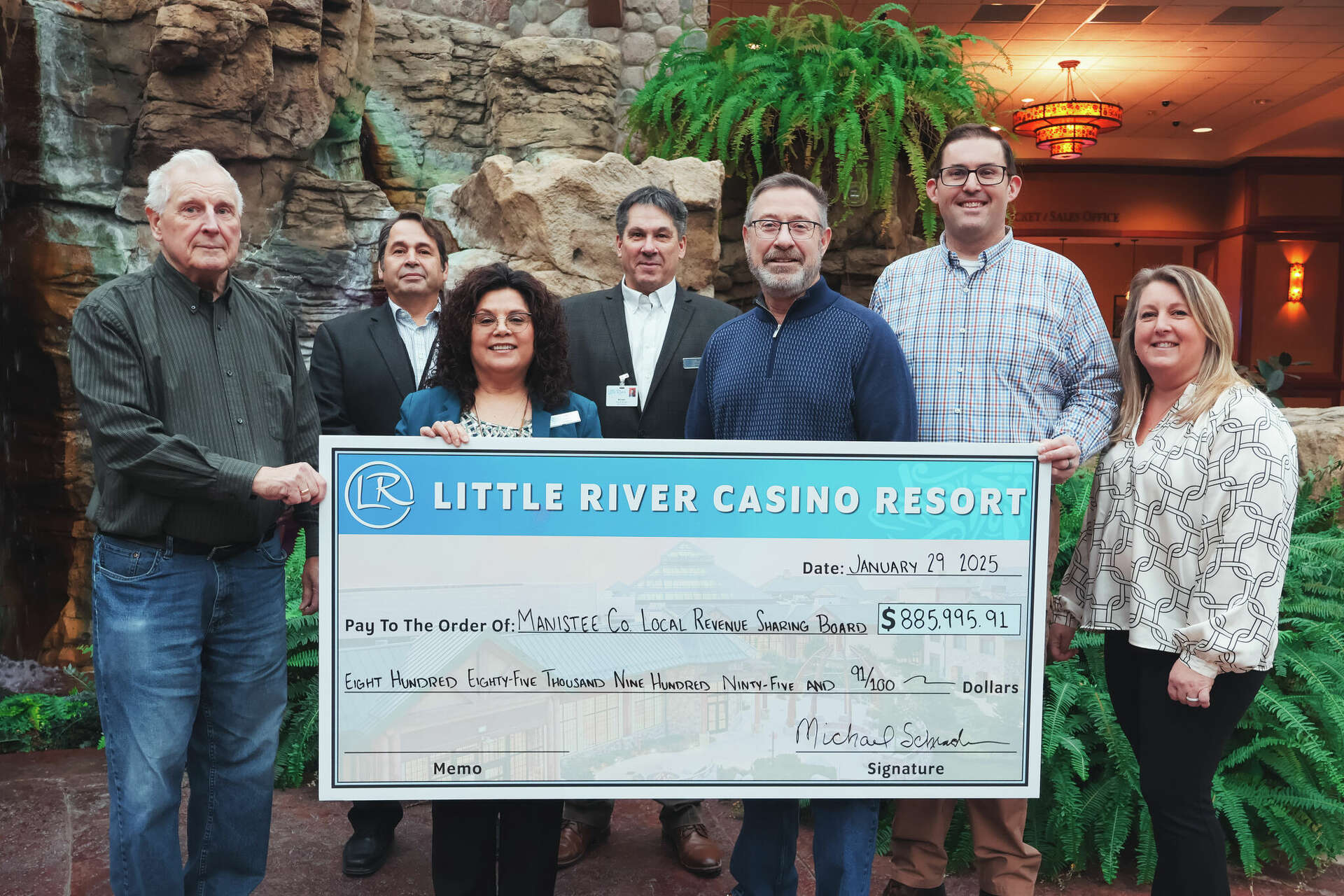 Little River Casino Resort contributes $885 995 to Manistee County
