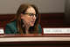 File art: State Rep. Kate Farrar (D) speaks during a joint forum of the higher education and government oversight committees at the Legislative Office Building in Hartford, Conn., Tuesday, February 11, 2025. She is one of 70 legislators who co-signed a proposed bill to create a permanent statewide child tax credit.