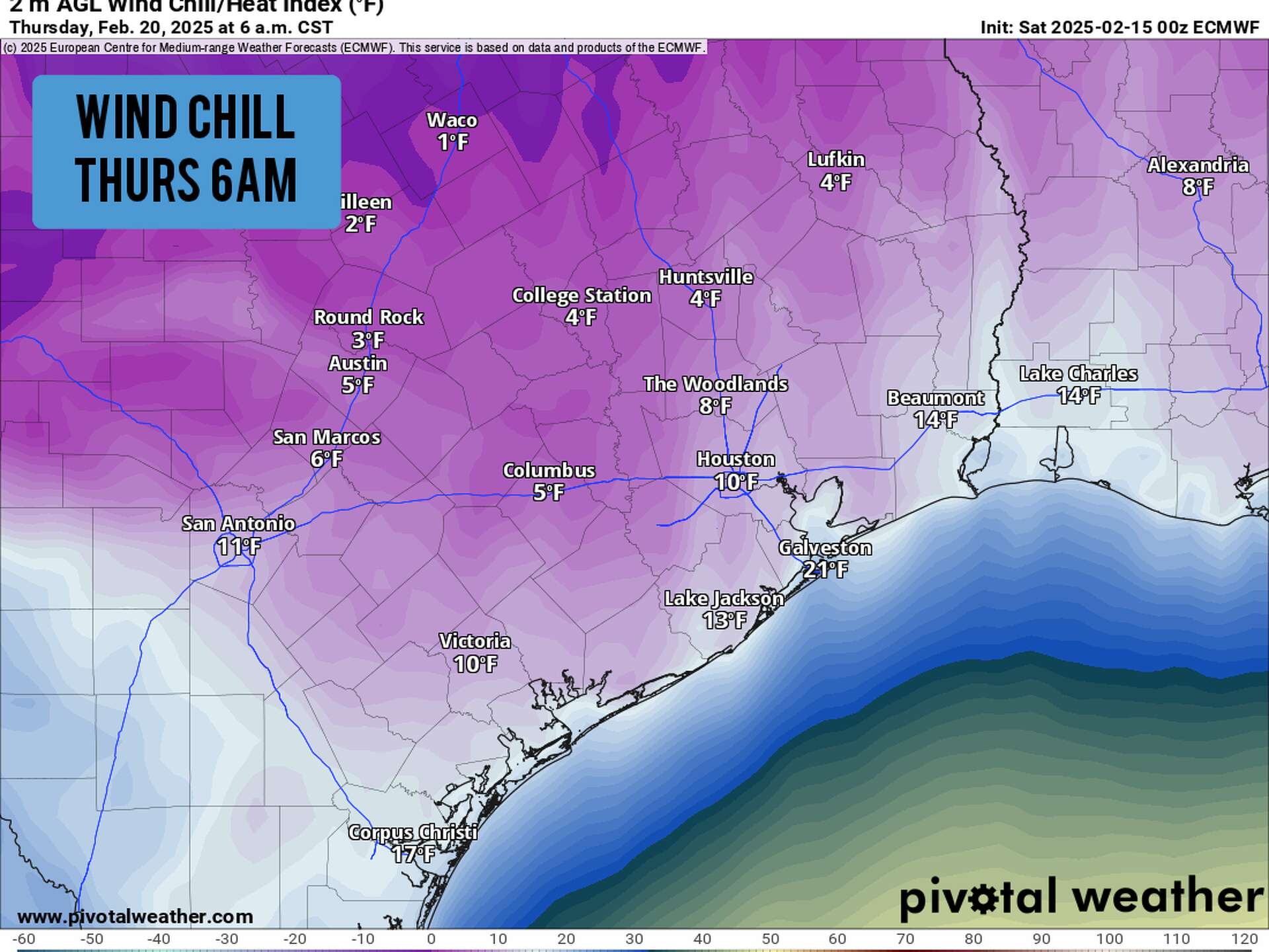 Arctic blast to send Texas single digit wind chills. Here's