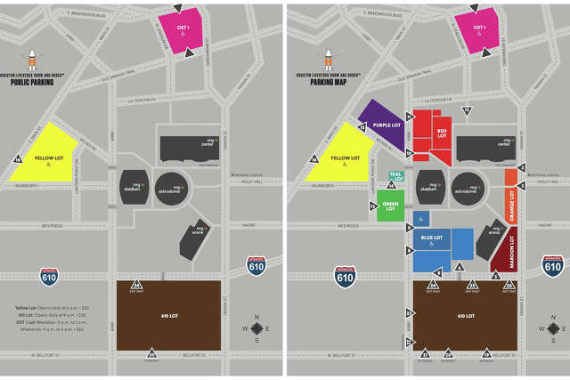 Houston Rodeo Parking Lot Map Houston Rodeo 2025: Parking map, where to park near NRG Stadium