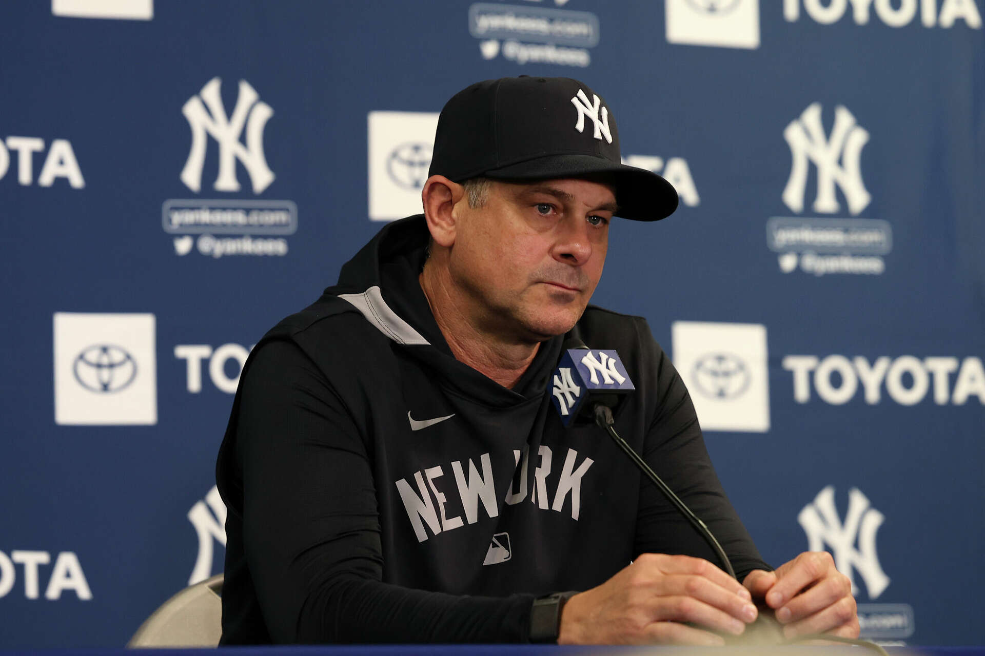 Yankees Manager Aaron Boone, Announced To Be Without Key Player For At Least A Month