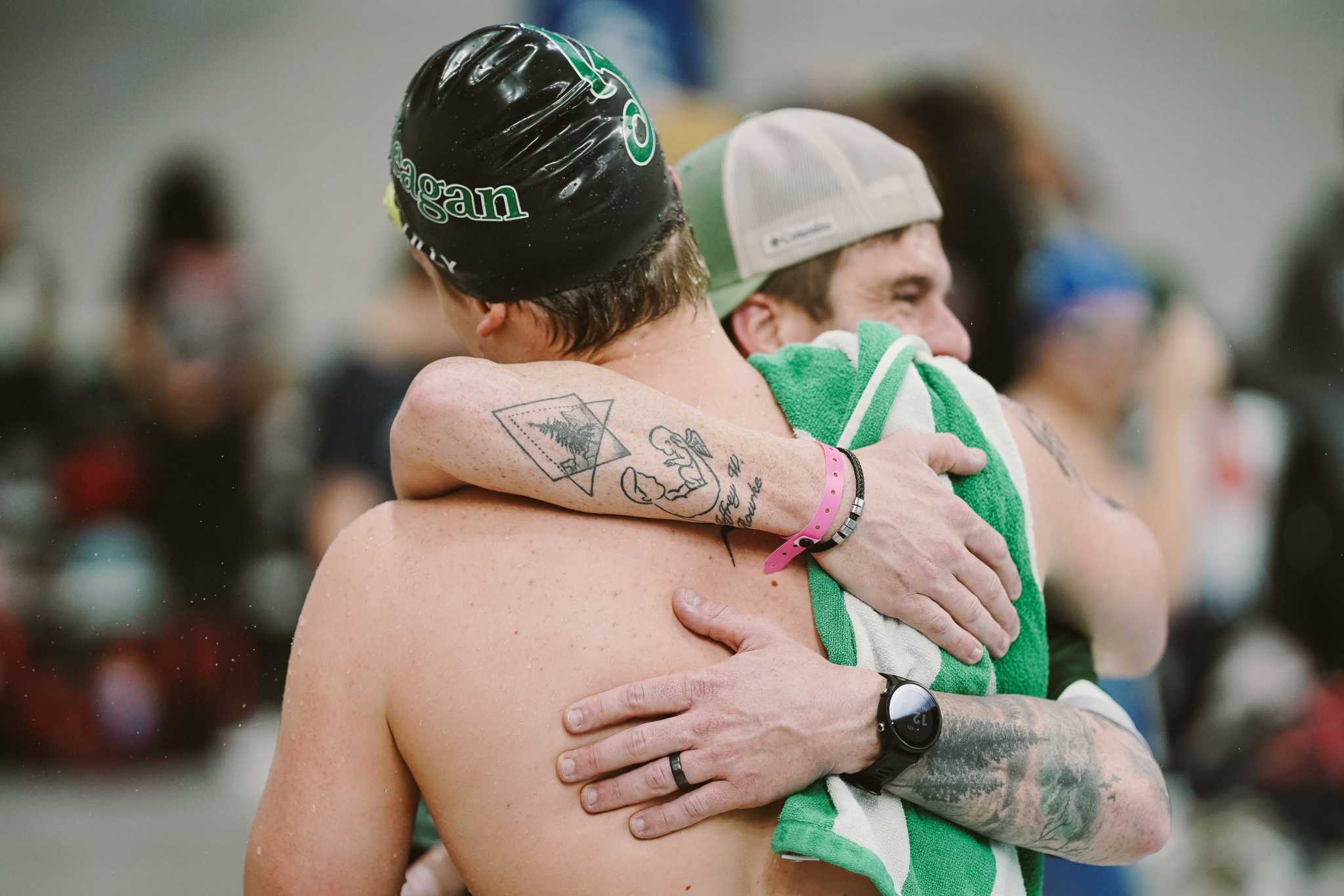 Reagan's Montse Spielmann and Grant Lilly earn 6A state swimming gold