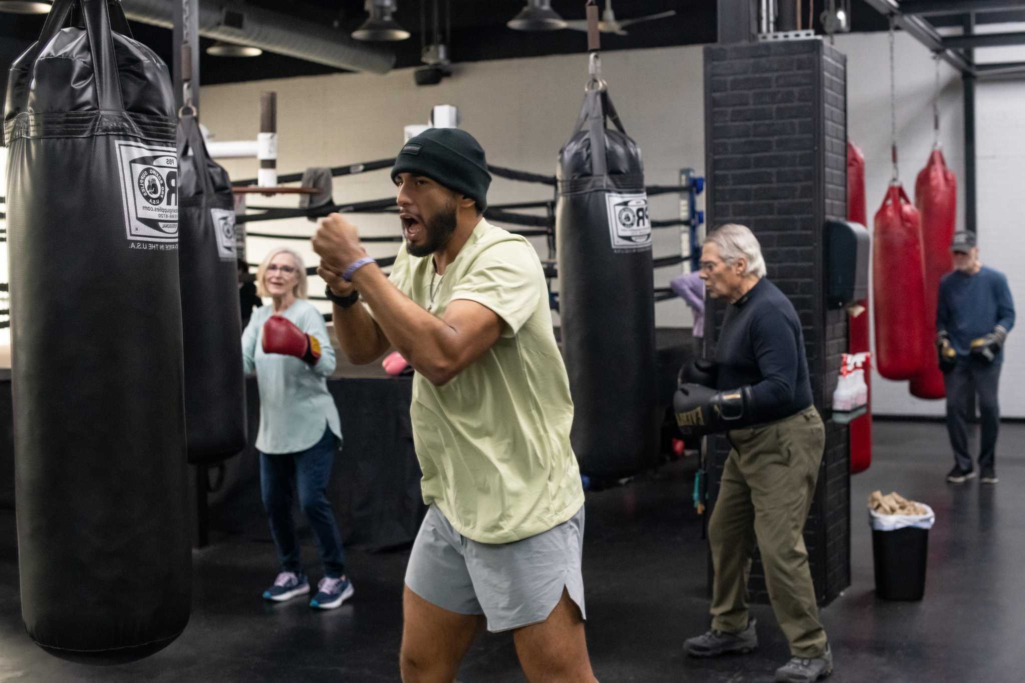 In this gym, they're throwing punches at Parkinson's disease