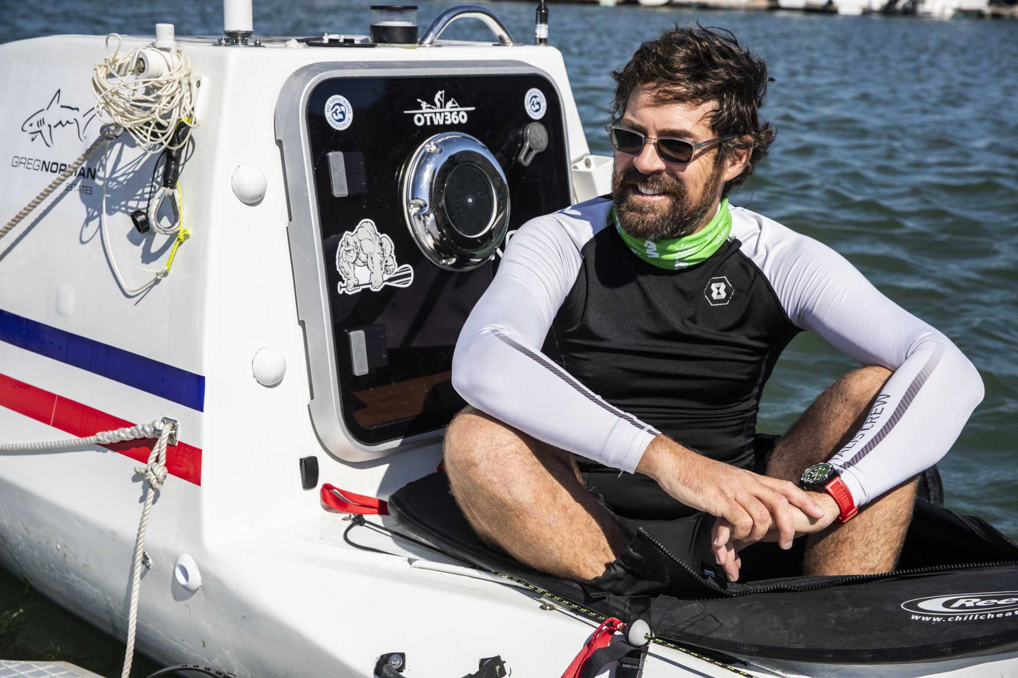 Marin kayaker just paddled 2,500 miles across the Atlantic Ocean solo