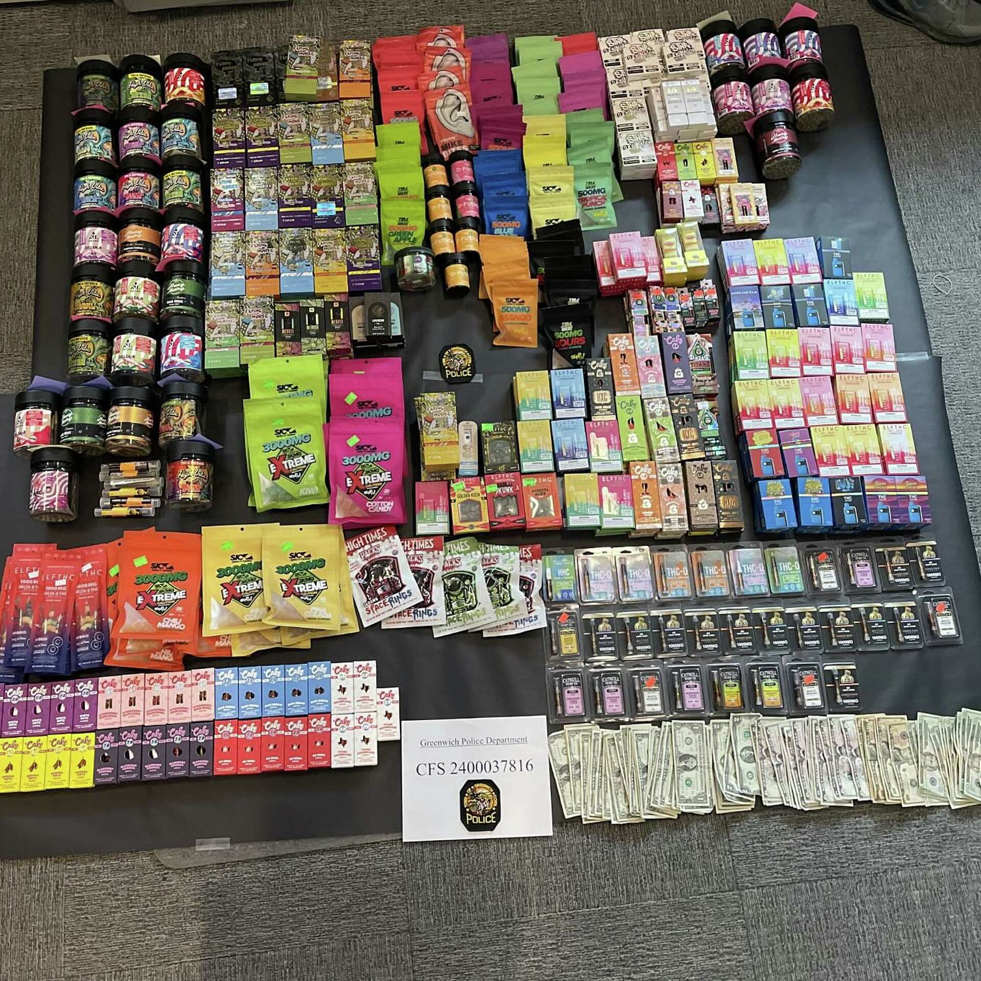 Illegal THC products seized in search at Greenwich smoke shop: Police